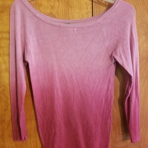 Women's Pink And Raspberry Ombre Sweater